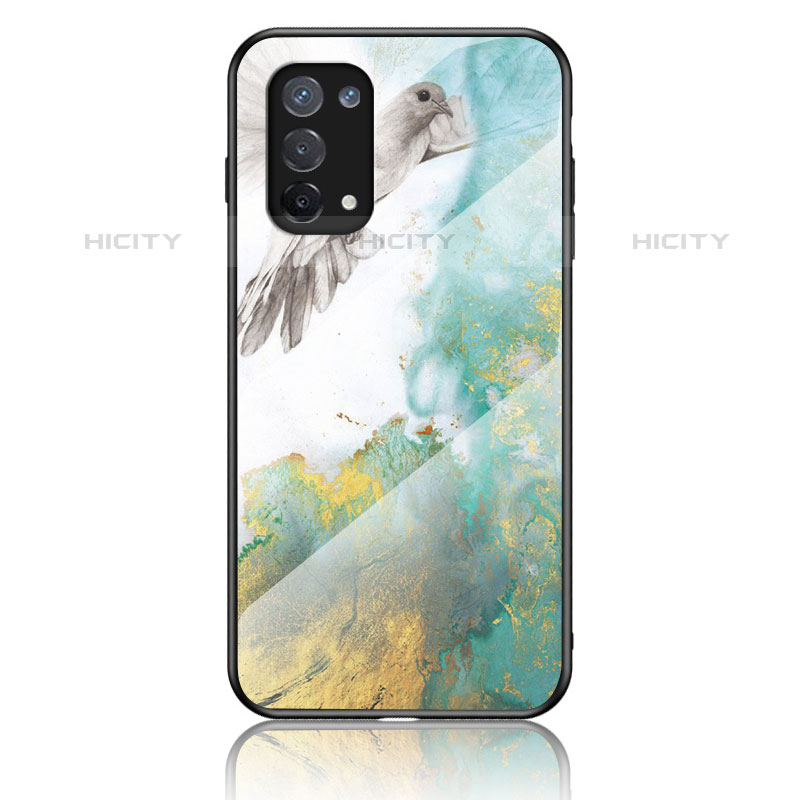 Funda Bumper Silicona Gel Espejo Patron de Moda Carcasa para Oppo A74 4G