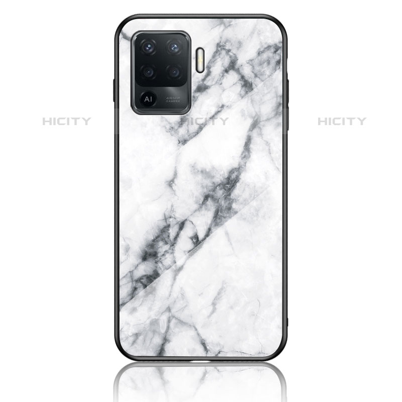 Funda Bumper Silicona Gel Espejo Patron de Moda Carcasa para Oppo F19 Pro