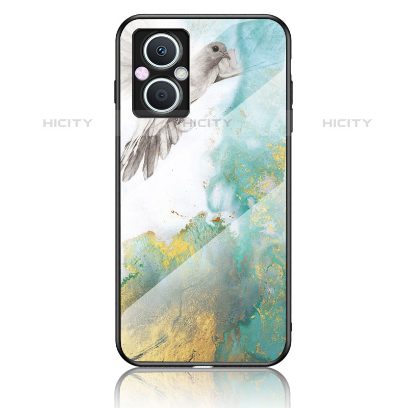 Funda Bumper Silicona Gel Espejo Patron de Moda Carcasa para Oppo Reno7 Lite 5G