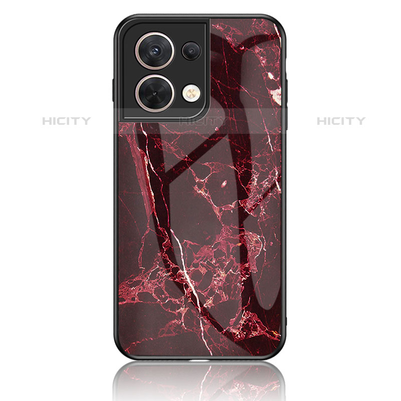 Funda Bumper Silicona Gel Espejo Patron de Moda Carcasa para Oppo Reno8 5G