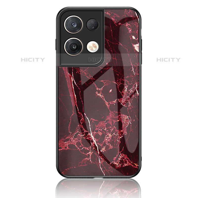 Funda Bumper Silicona Gel Espejo Patron de Moda Carcasa para Oppo Reno8 Pro+ Plus 5G