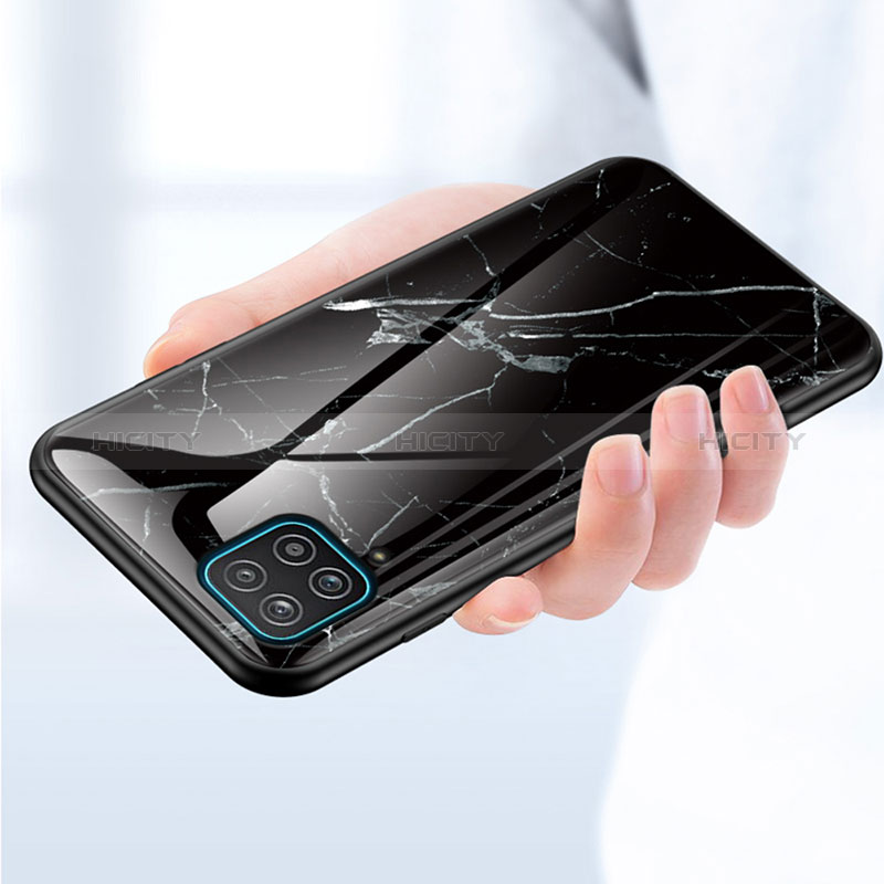 Funda Bumper Silicona Gel Espejo Patron de Moda Carcasa para Samsung Galaxy A12