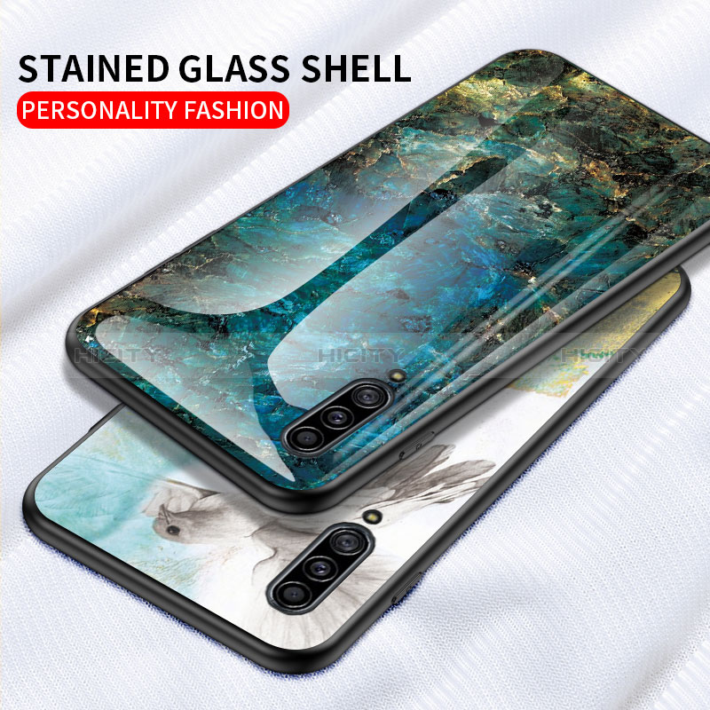 Funda Bumper Silicona Gel Espejo Patron de Moda Carcasa para Samsung Galaxy A50