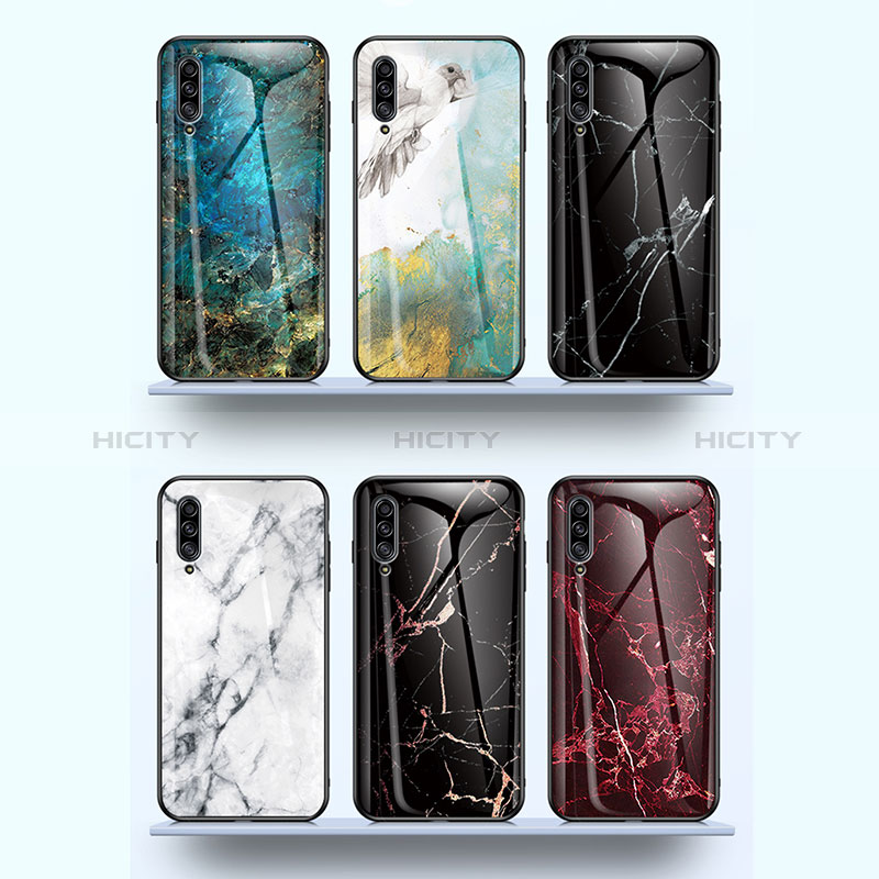 Funda Bumper Silicona Gel Espejo Patron de Moda Carcasa para Samsung Galaxy A50