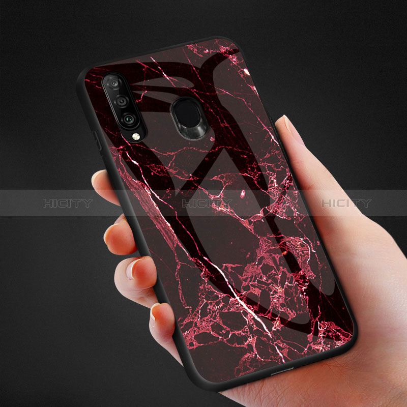 Funda Bumper Silicona Gel Espejo Patron de Moda Carcasa para Samsung Galaxy M30