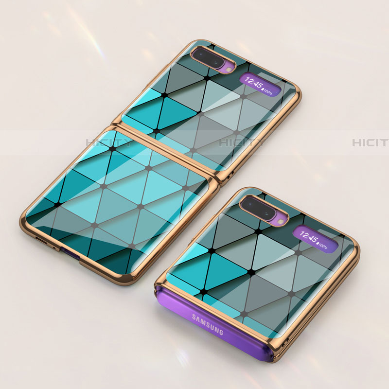 Funda Bumper Silicona Gel Espejo Patron de Moda Carcasa para Samsung Galaxy Z Flip 5G
