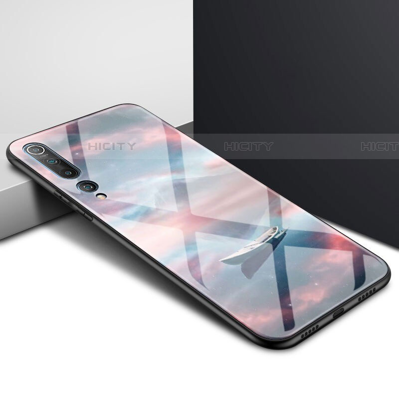 Funda Bumper Silicona Gel Espejo Patron de Moda Carcasa para Xiaomi Mi 10 Multicolor