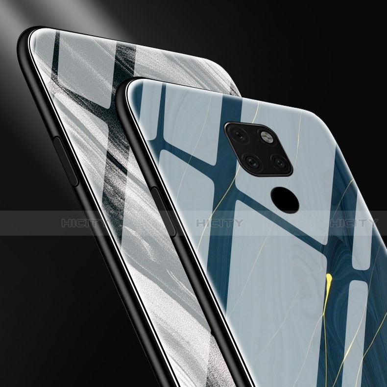 Funda Bumper Silicona Gel Espejo Patron de Moda Carcasa S01 para Huawei Mate 20