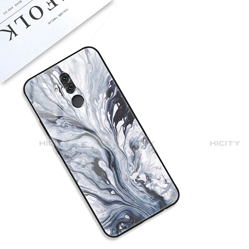 Funda Bumper Silicona Gel Espejo Patron de Moda Carcasa S01 para Huawei Mate 20 Lite