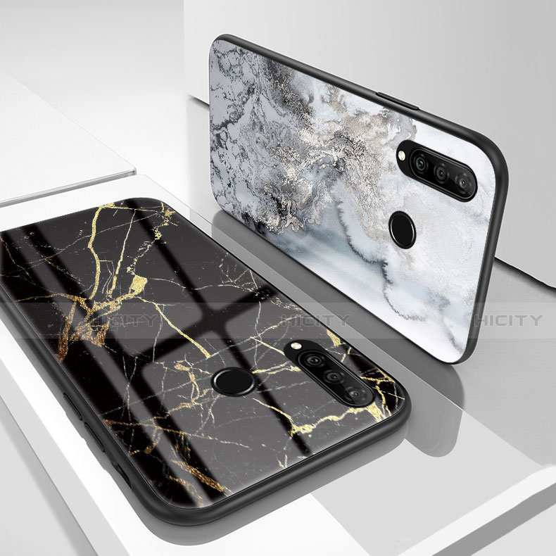 Funda Bumper Silicona Gel Espejo Patron de Moda Carcasa S01 para Huawei Nova 4e