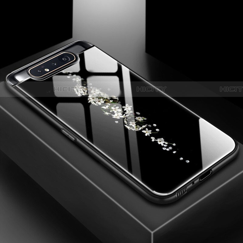 Funda Bumper Silicona Gel Espejo Patron de Moda Carcasa S01 para Samsung Galaxy A90 4G