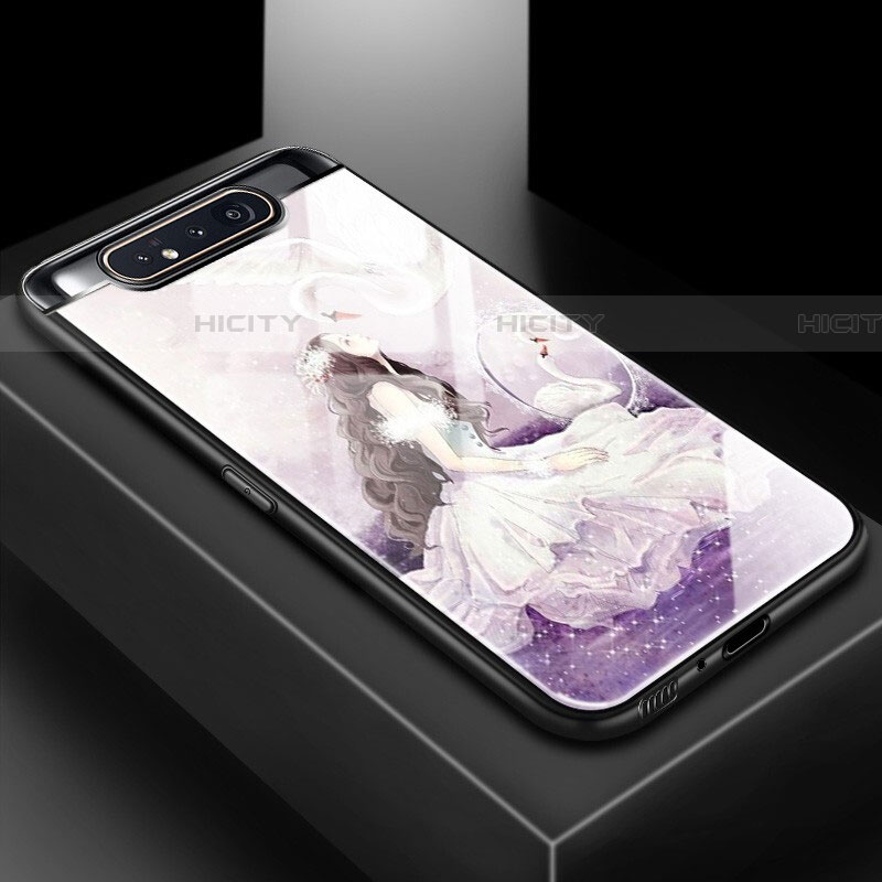 Funda Bumper Silicona Gel Espejo Patron de Moda Carcasa S01 para Samsung Galaxy A90 4G