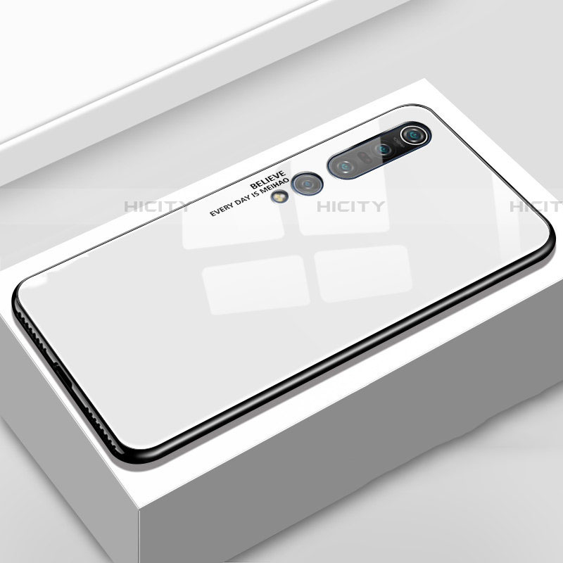 Funda Bumper Silicona Gel Espejo Patron de Moda Carcasa S01 para Xiaomi Mi 10 Pro