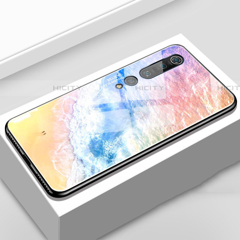 Funda Bumper Silicona Gel Espejo Patron de Moda Carcasa S01 para Xiaomi Mi 10 Pro