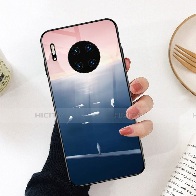 Funda Bumper Silicona Gel Espejo Patron de Moda Carcasa S02 para Huawei Mate 30 Pro 5G