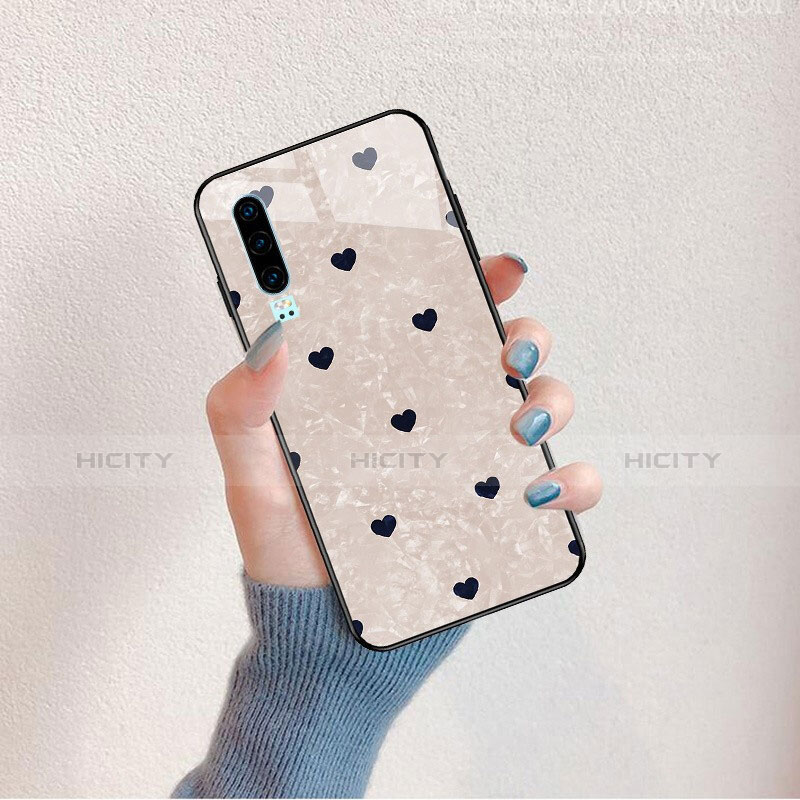 Funda Bumper Silicona Gel Espejo Patron de Moda Carcasa S04 para Huawei P30