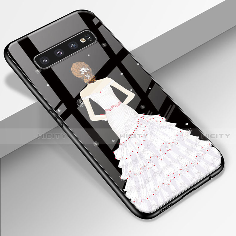 Funda Bumper Silicona Gel Espejo Vestido de Novia Carcasa K01 para Samsung Galaxy S10