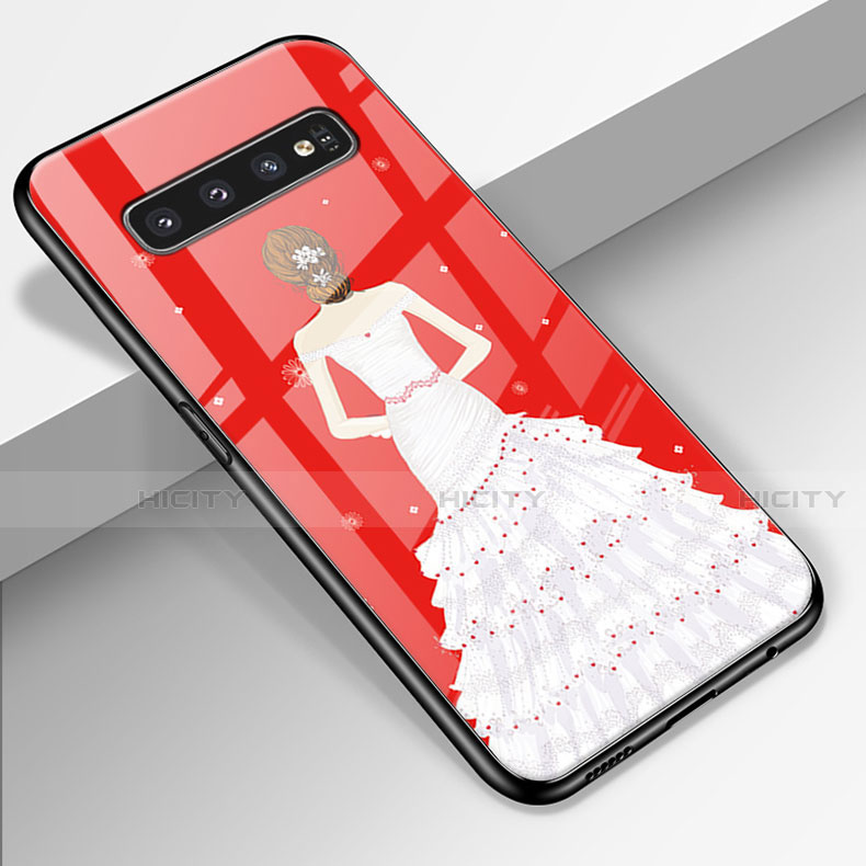 Funda Bumper Silicona Gel Espejo Vestido de Novia Carcasa K01 para Samsung Galaxy S10 5G