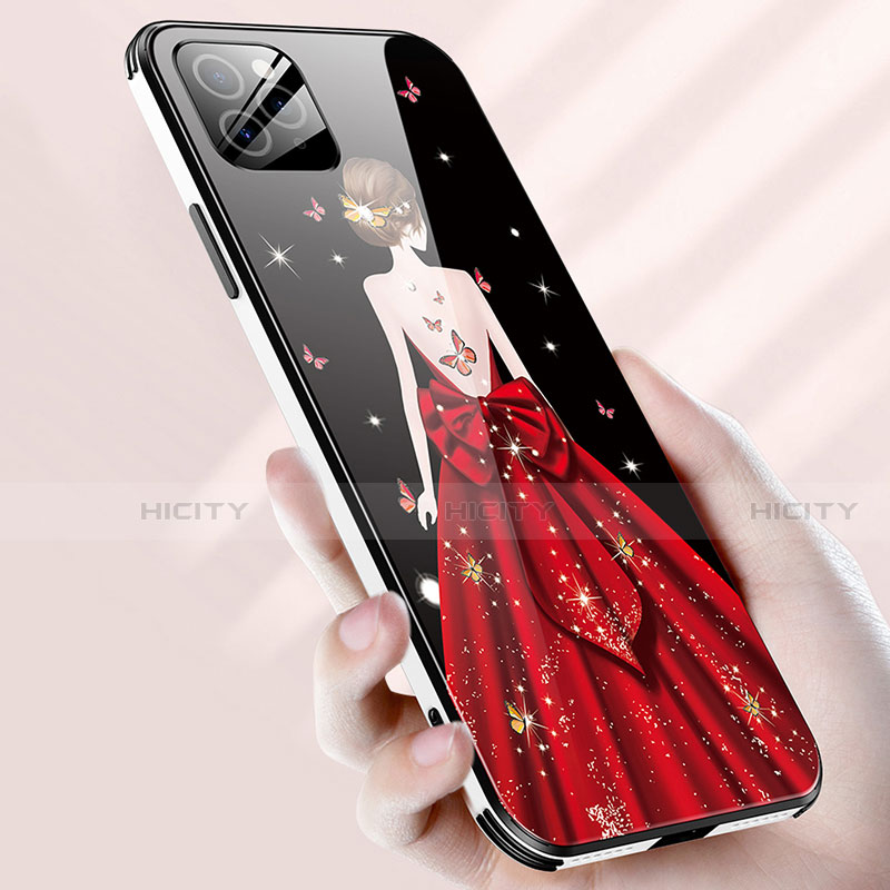 Funda Bumper Silicona Gel Espejo Vestido de Novia Carcasa para Apple iPhone 12 Pro