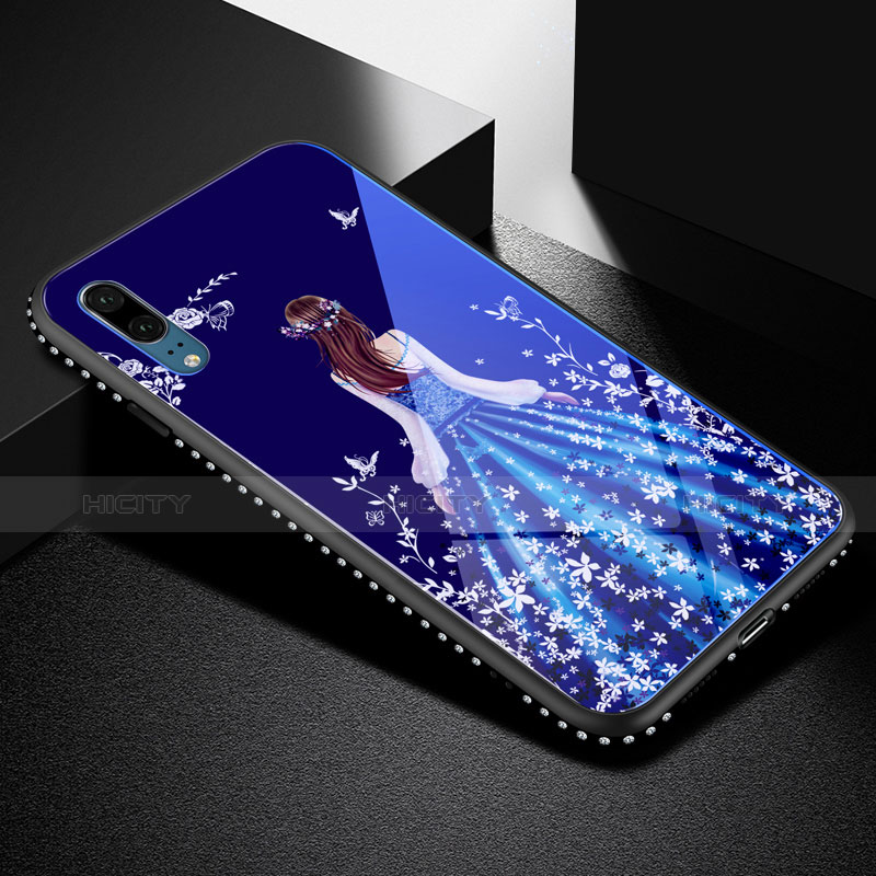 Funda Bumper Silicona Gel Espejo Vestido de Novia Carcasa para Huawei P20