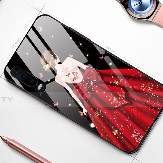 Funda Bumper Silicona Gel Espejo Vestido de Novia Carcasa para Huawei P30