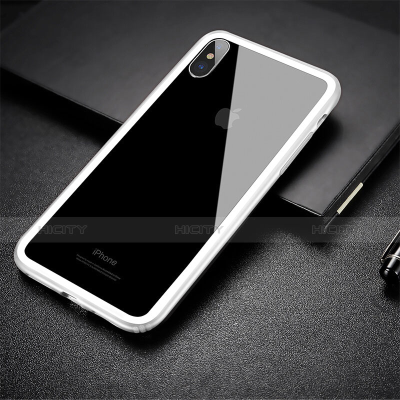 Funda Bumper Silicona Gel para Apple iPhone Xs Max Blanco