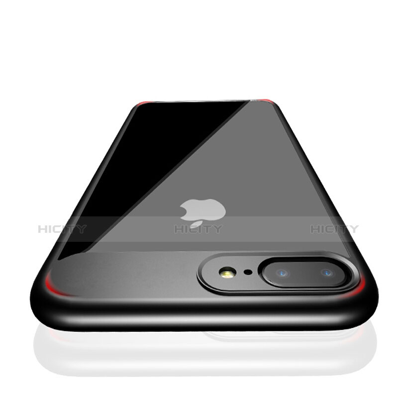 Funda Bumper Silicona Transparente B01 para Apple iPhone 8 Plus Negro