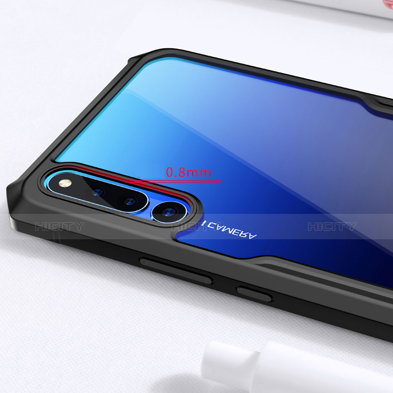Funda Bumper Silicona Transparente Espejo 360 Grados con Magnetico Anillo de dedo Soporte para Huawei Honor Magic 2