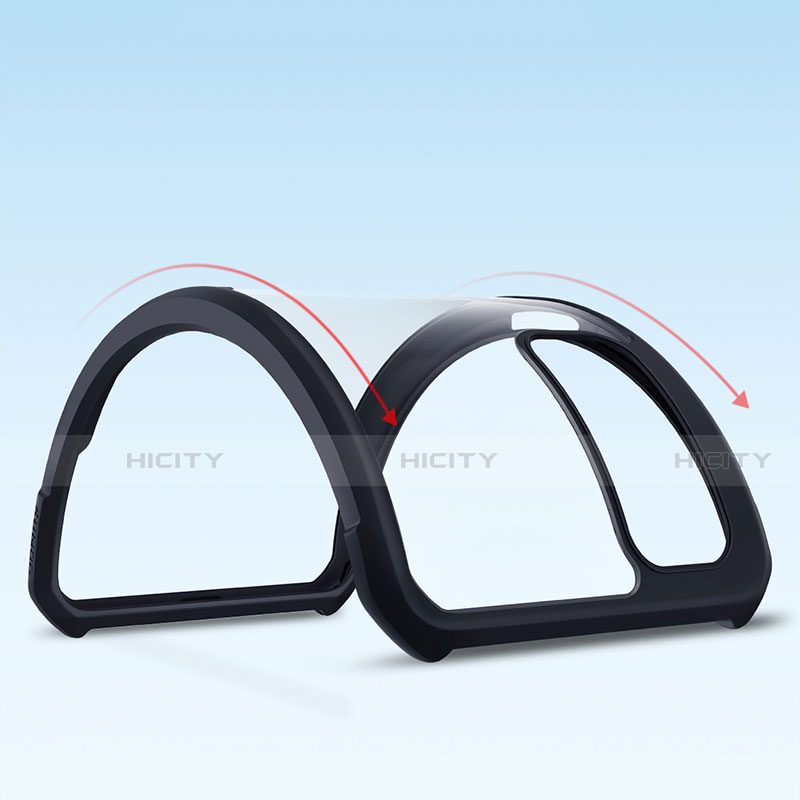 Funda Bumper Silicona Transparente Espejo 360 Grados con Magnetico Anillo de dedo Soporte para Huawei Honor View 30 5G