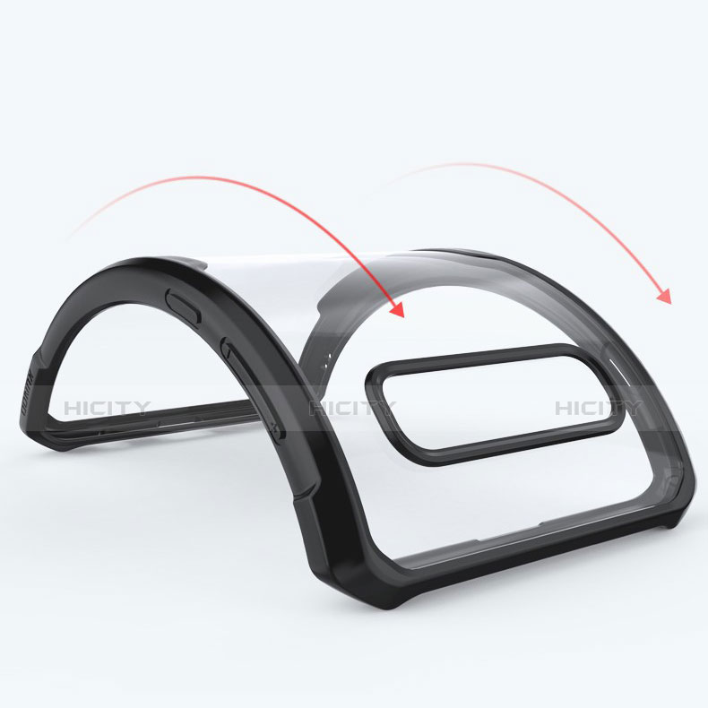 Funda Bumper Silicona Transparente Espejo 360 Grados con Magnetico Anillo de dedo Soporte para Samsung Galaxy S10e