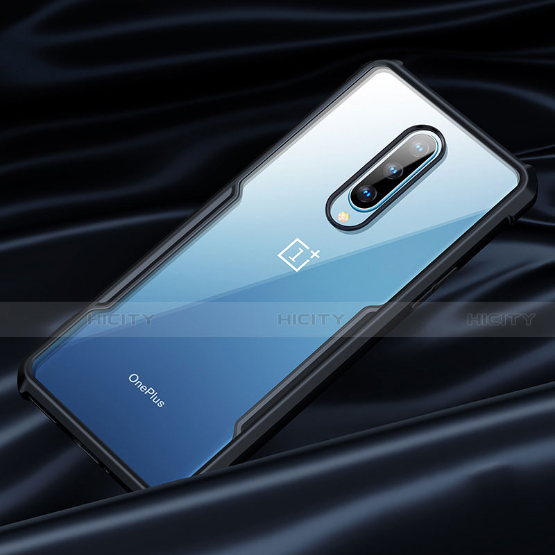 Funda Bumper Silicona Transparente Espejo 360 Grados para OnePlus 8 Negro