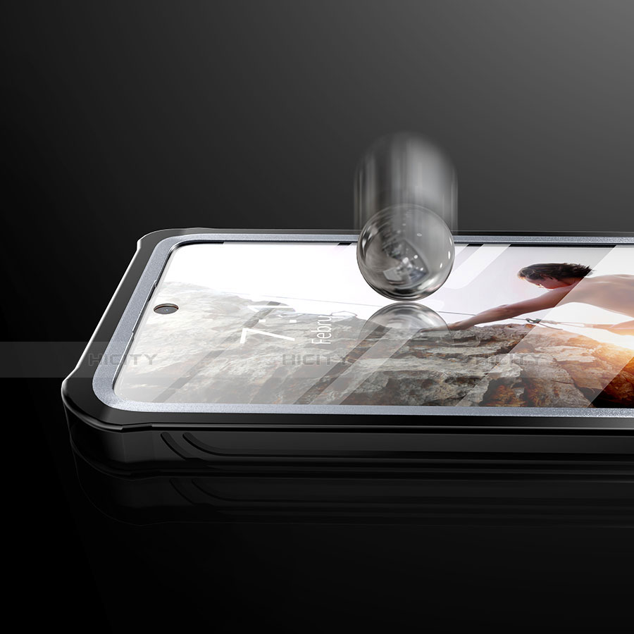 Funda Bumper Silicona Transparente Espejo 360 Grados para Samsung Galaxy S20 Ultra 5G Negro