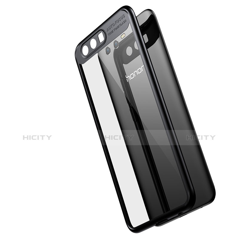 Funda Bumper Silicona Transparente Espejo 360 Grados T02 para Huawei Honor 9 Negro