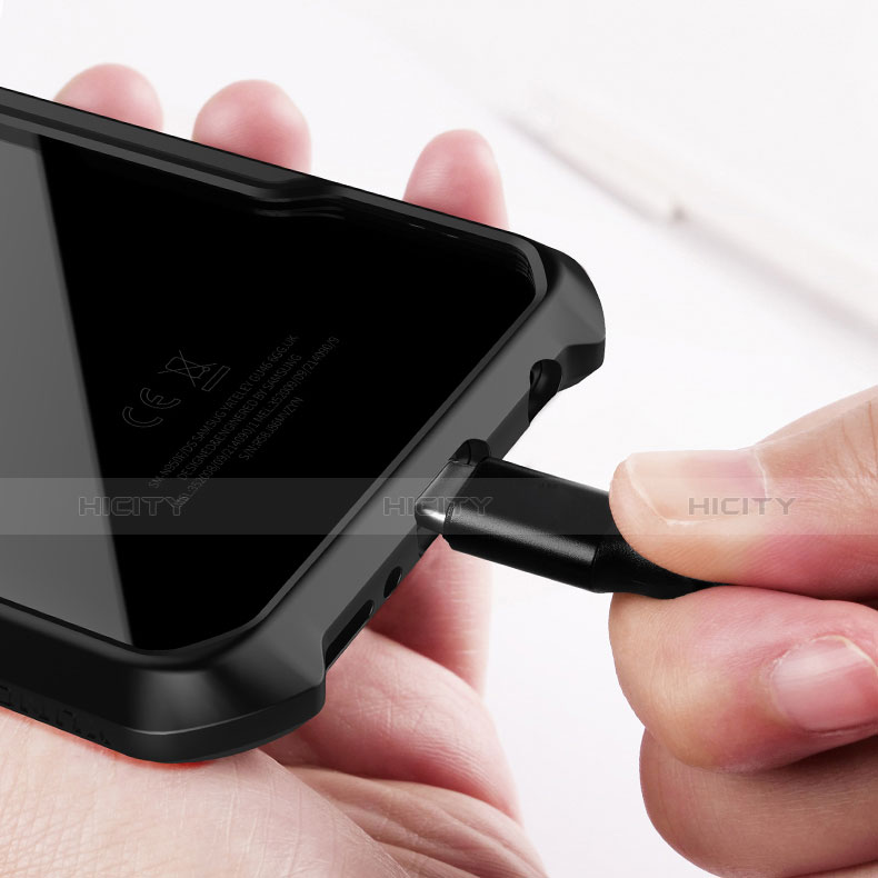 Funda Bumper Silicona Transparente Espejo 360 Grados T02 para Samsung Galaxy S9 Negro