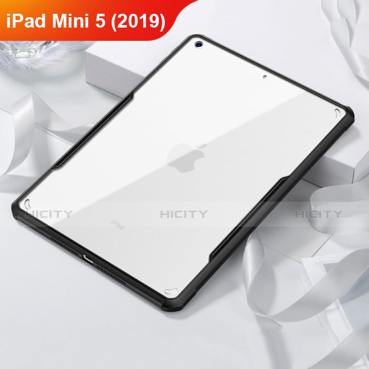 Funda Bumper Silicona Transparente Espejo para Apple iPad Mini 5 (2019) Negro