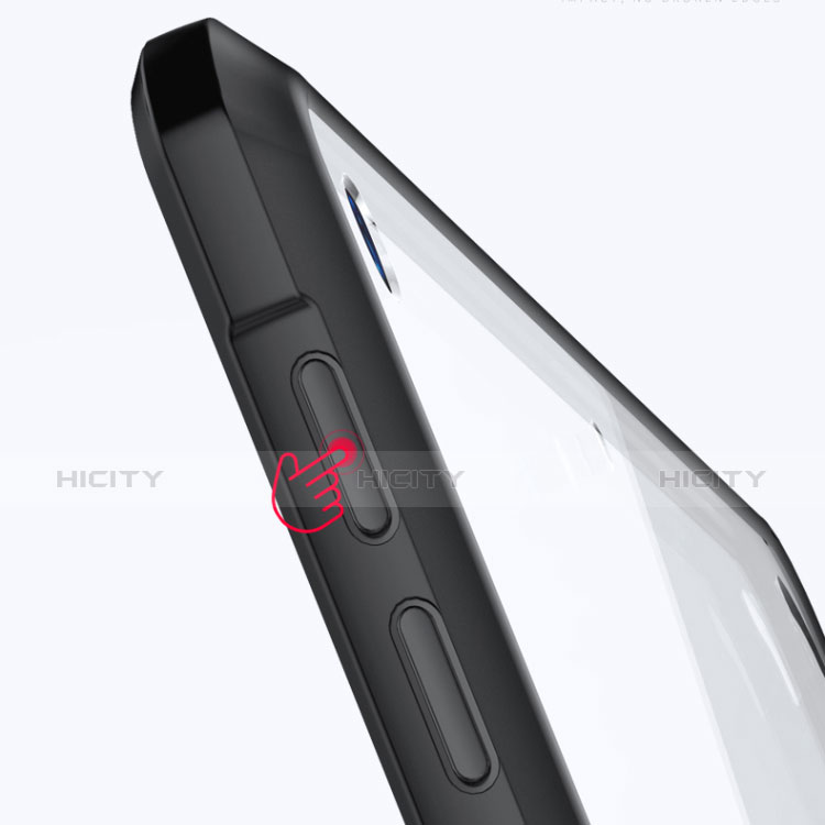 Funda Bumper Silicona Transparente Espejo para Apple iPad Mini 5 (2019) Negro