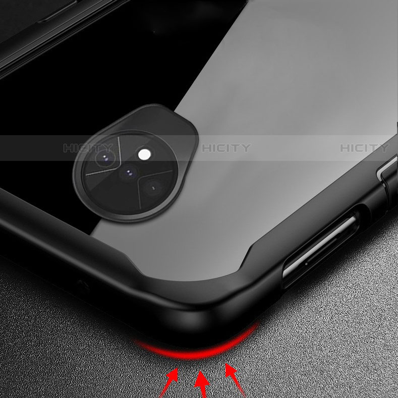 Funda Bumper Silicona Transparente Espejo para OnePlus 7T Claro