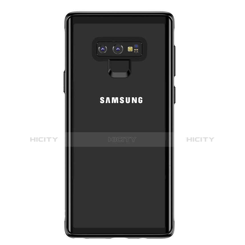 Funda Bumper Silicona Transparente Espejo para Samsung Galaxy Note 9 Negro