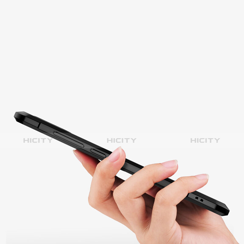 Funda Bumper Silicona Transparente Espejo para Xiaomi Redmi Note 6 Pro Negro