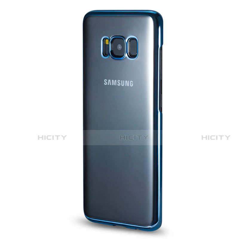 Funda Bumper Silicona Transparente Gel para Samsung Galaxy S8 Azul