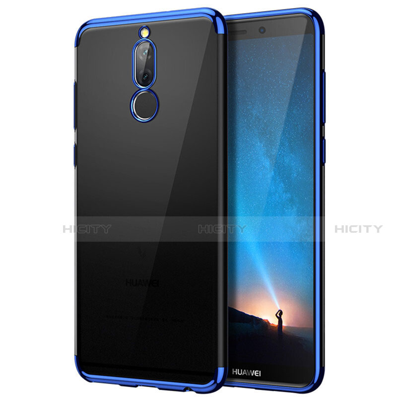 Funda Bumper Silicona Transparente Mate para Huawei G10 Azul