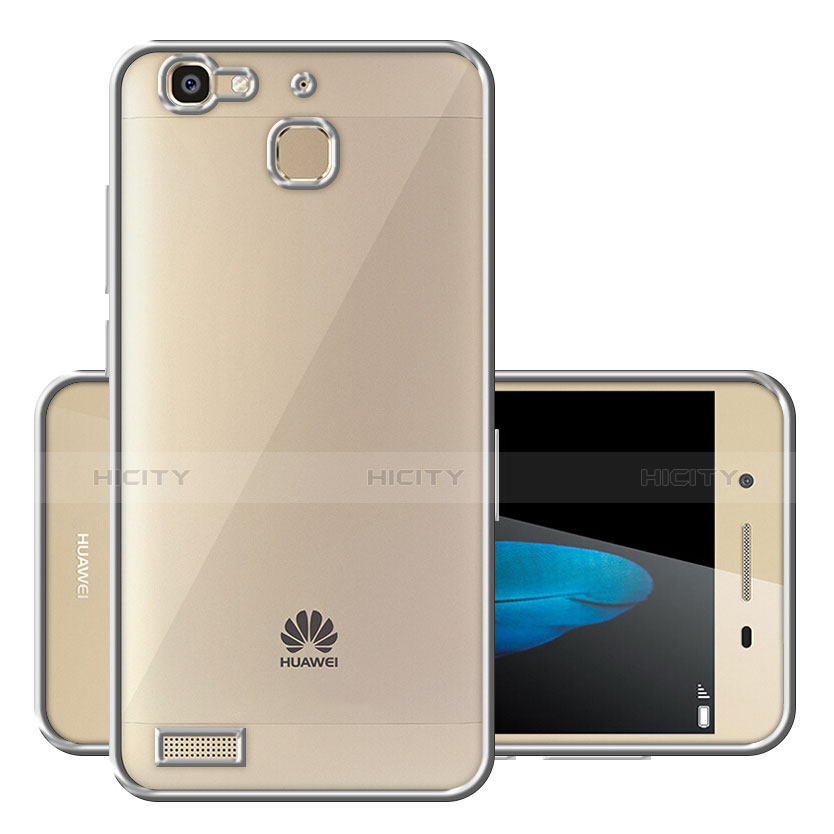 Funda Bumper Silicona Transparente Mate para Huawei P8 Lite Smart Plata