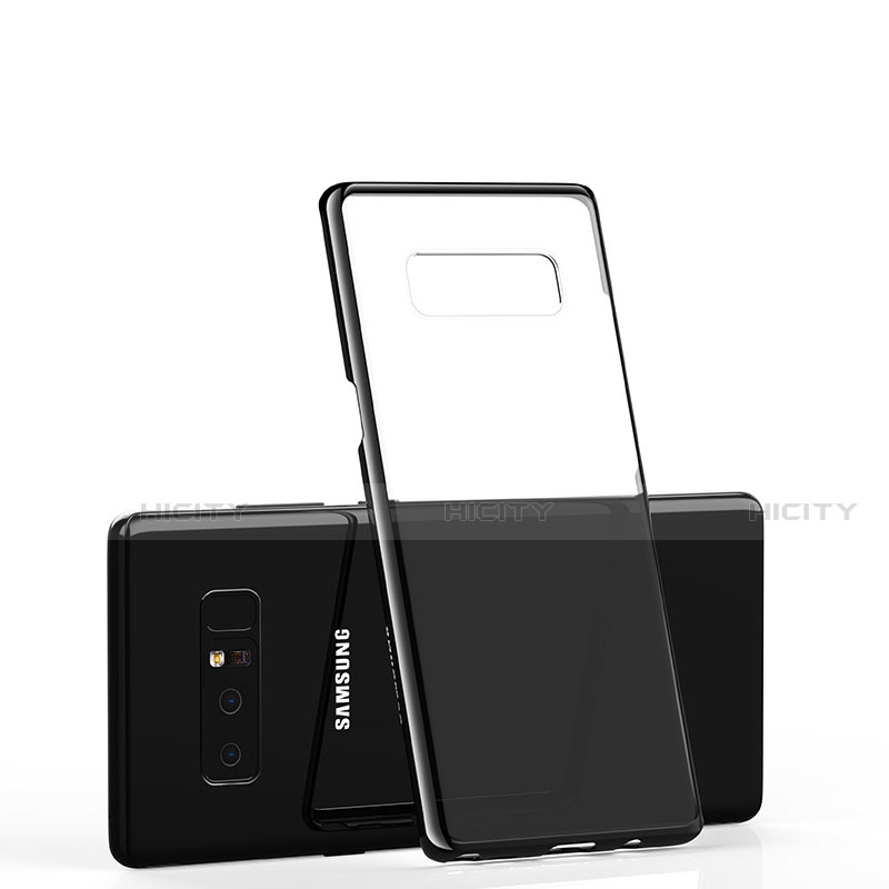 Funda Bumper Silicona Transparente Mate para Samsung Galaxy Note 8 Negro