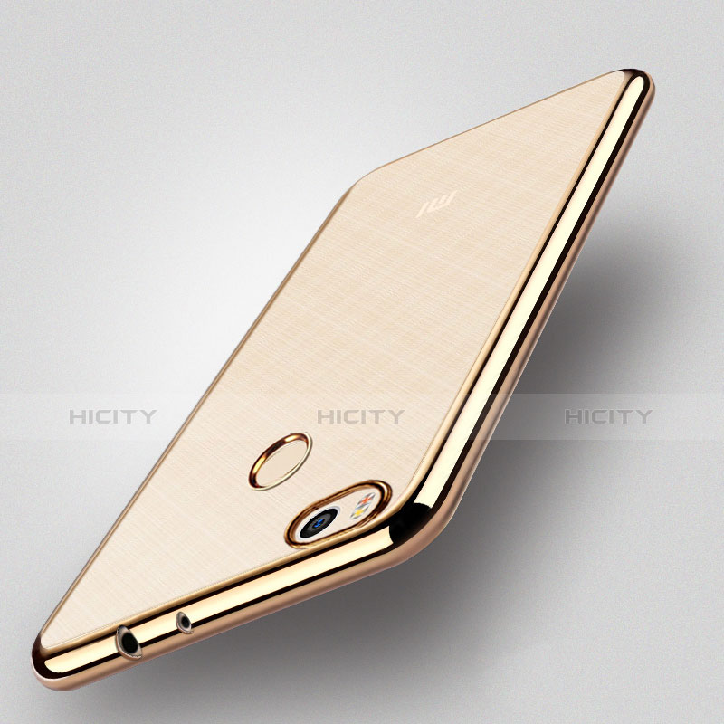 Funda Bumper Silicona Transparente Mate para Xiaomi Mi 4S Oro