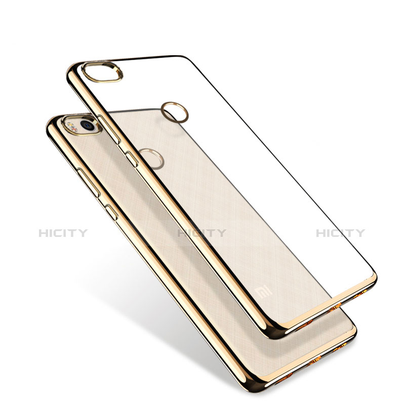 Funda Bumper Silicona Transparente Mate para Xiaomi Mi 4S Oro