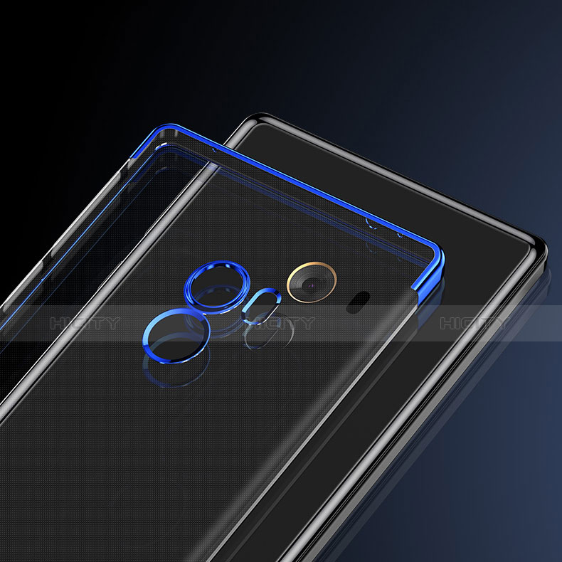 Funda Bumper Silicona Transparente Mate para Xiaomi Mi Mix Azul