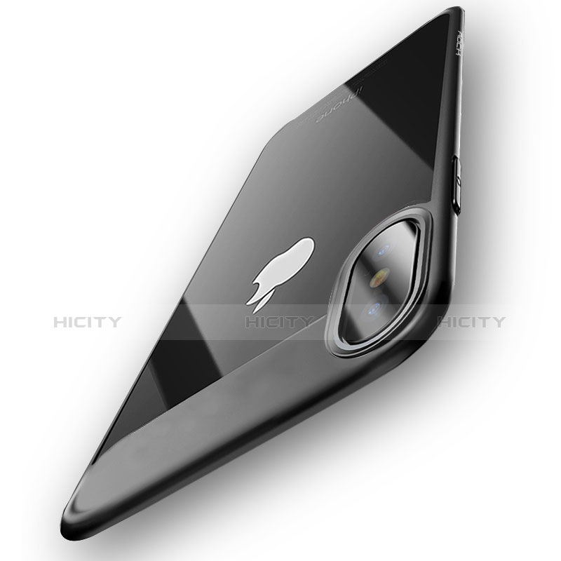 Funda Bumper Silicona Transparente para Apple iPhone Xs Max Gris