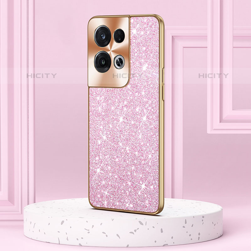 Funda Bumper Silicona y Plastico Carcasa Frontal y Trasera 360 Grados Bling-Bling GS1 para Oppo Reno8 Pro 5G