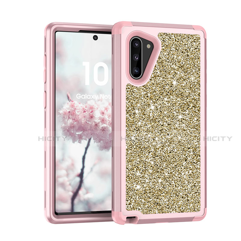 Funda Bumper Silicona y Plastico Carcasa Frontal y Trasera 360 Grados Bling-Bling para Samsung Galaxy Note 10 5G