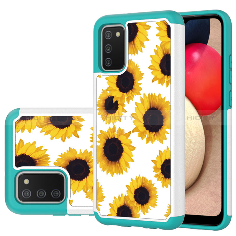 Funda Bumper Silicona y Plastico Carcasa Frontal y Trasera 360 Grados JX1 para Samsung Galaxy A02s